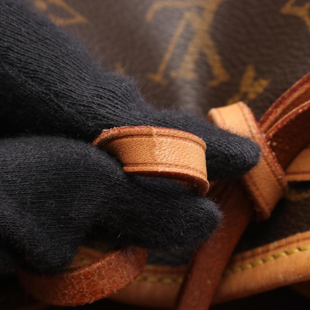 LOUIS VUITTON Authentic Brown Monogram Leather Backpack - Picture 6 of 12